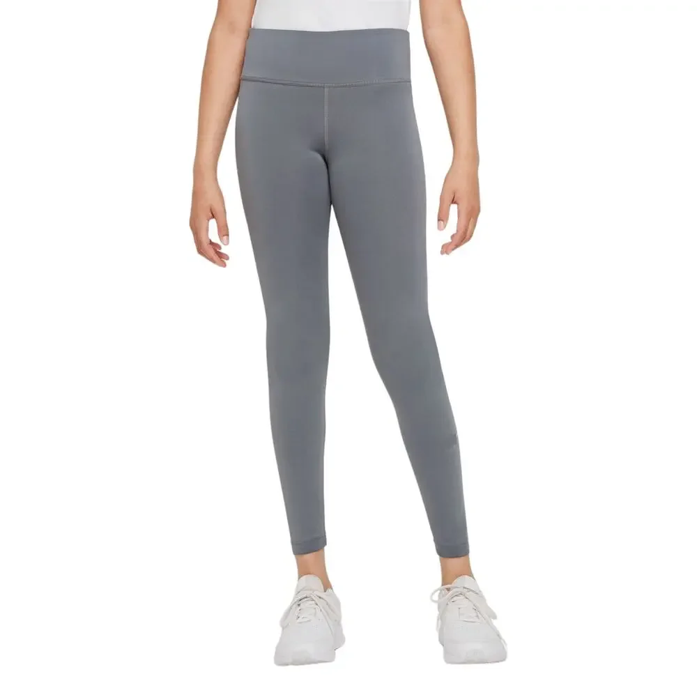 Unbranded Girls Light Gray Stretch Leggings Youth Size Small-Medium